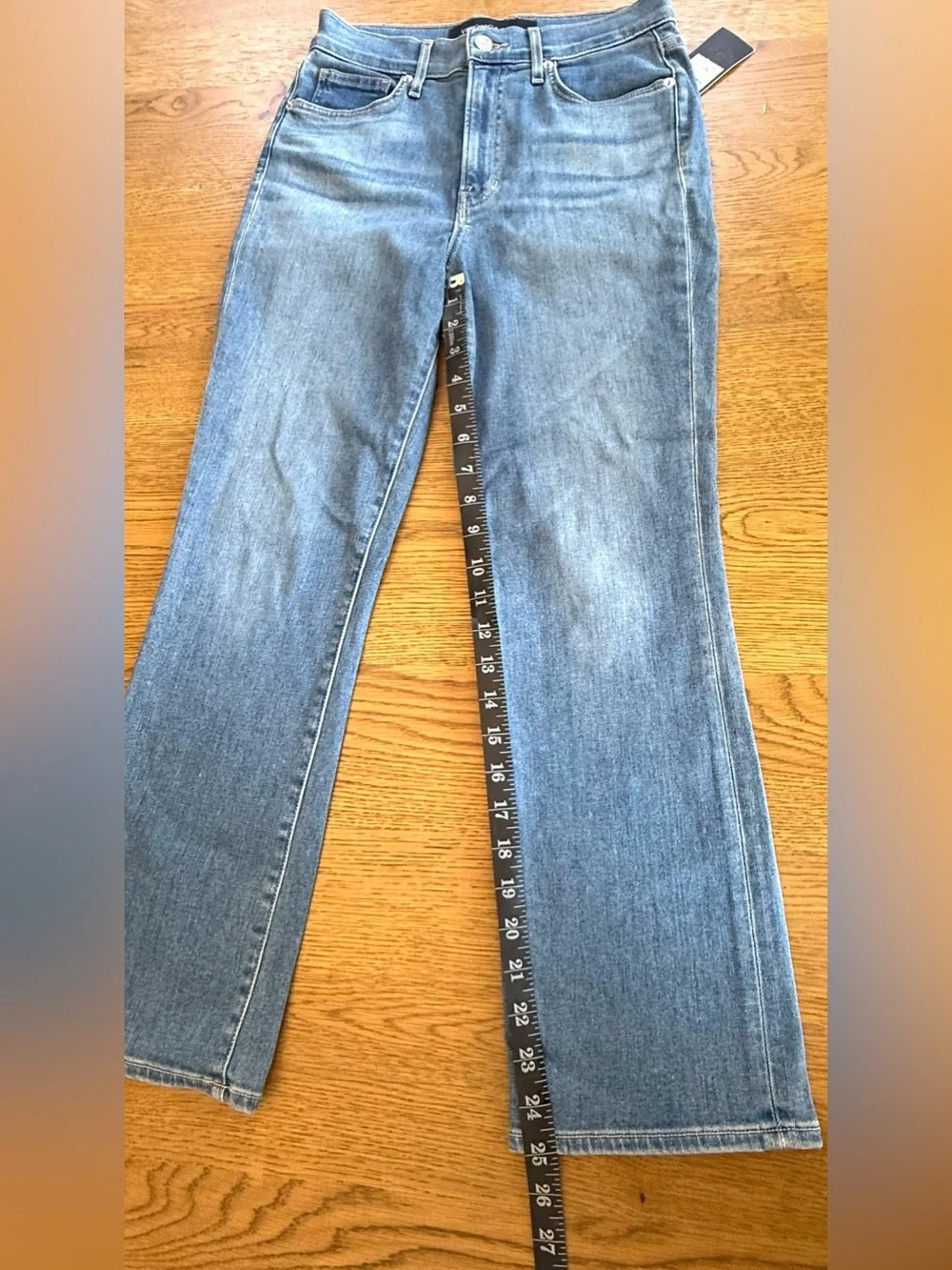 Veronica Beard Carly High Rise Kick Flare Jeans Medium Blue Denim Size 27 NWT